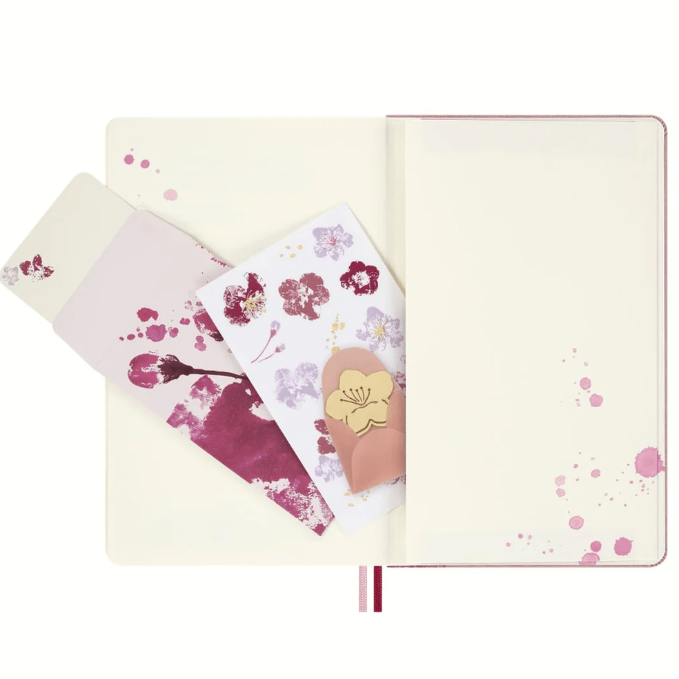 Moleskine sakura ed. limitada grande 13x21 liso - Papelaria Encantada