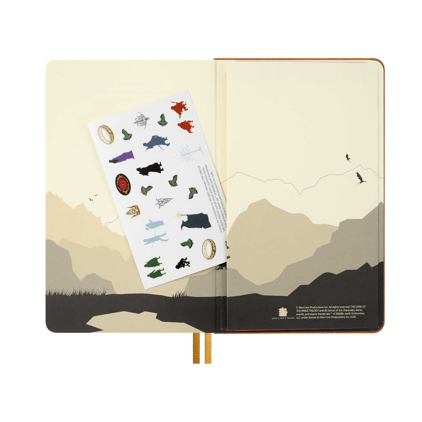 Moleskine Senhor dos Anéis Liso ed. Limitada - Papelaria Encantada