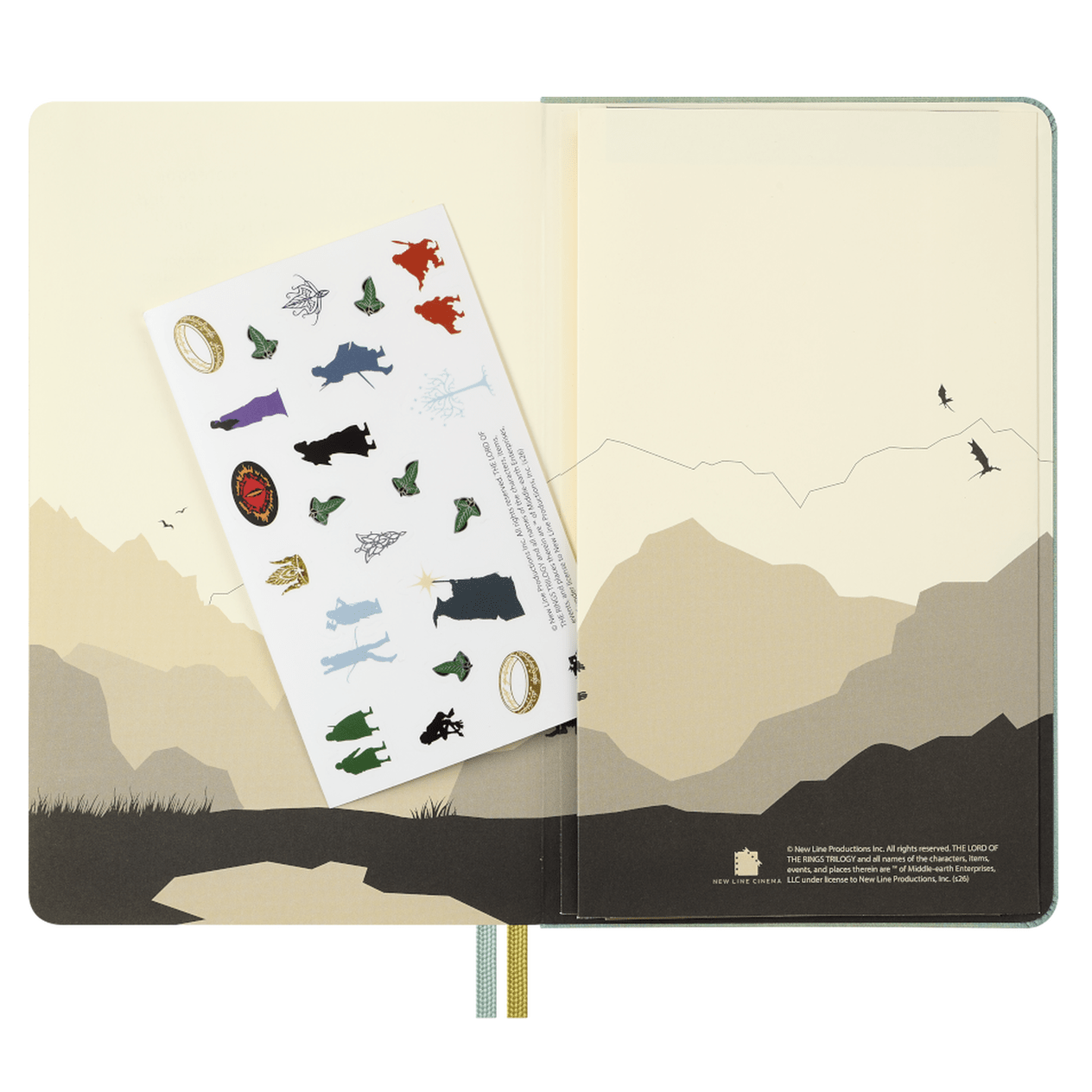 Moleskine Senhor dos Aneis Pautado - Papelaria Encantada
