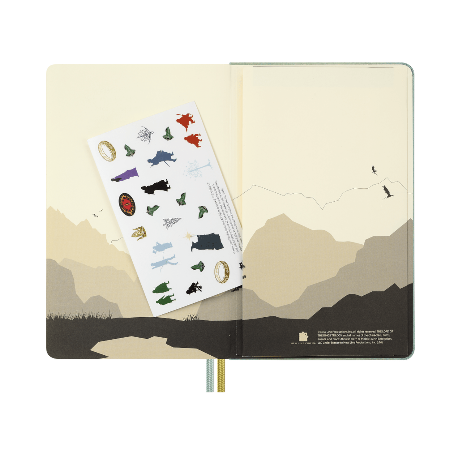 Moleskine Senhor dos Aneis Pautado - Papelaria Encantada