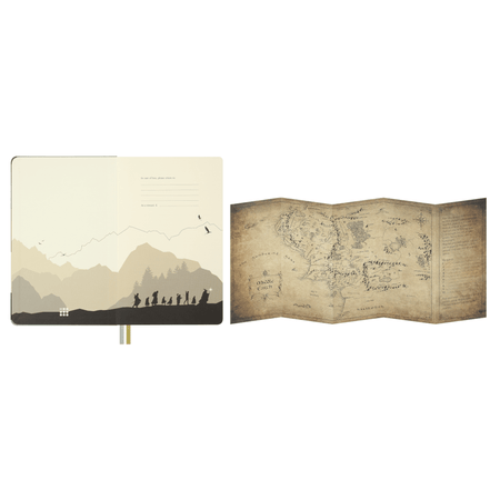 Moleskine Senhor dos Aneis Pautado - Papelaria Encantada