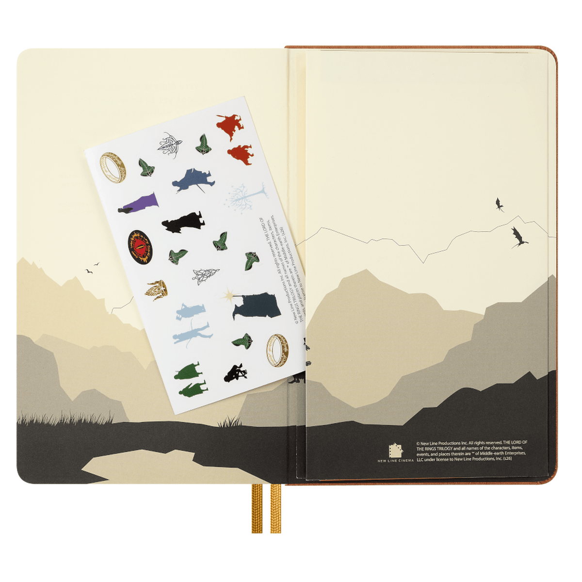 Moleskine Senhor dos Anéis Pautado ed. Limitada - Papelaria Encantada