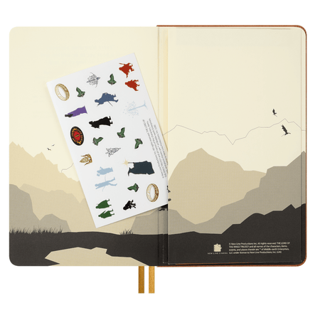 Moleskine Senhor dos Anéis Pautado ed. Limitada - Papelaria Encantada