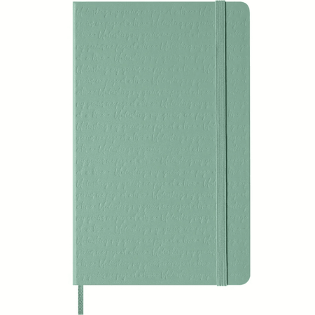 Moleskine Verde Salvia grande pautado 13x21 - Papelaria Encantada