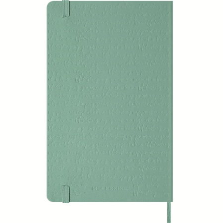 Moleskine Verde Salvia grande pautado 13x21 - Papelaria Encantada
