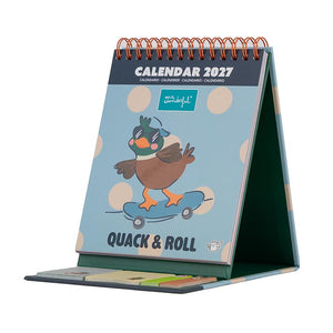 Mini Calendário de Mesa 2027 Quack & Roll - Mr. Wonderful