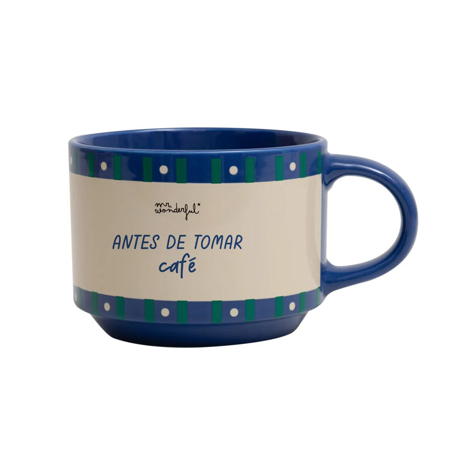 Conjunto 2 canecas empilháveis - Gosto de ti até antes de tomar café - Mr.Wonderful