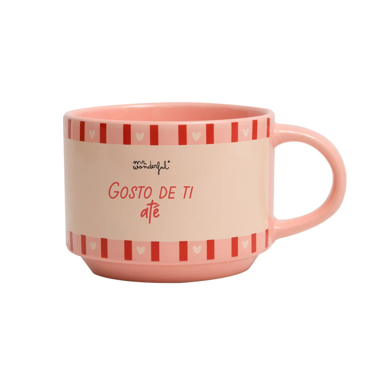 Conjunto 2 canecas empilháveis - Gosto de ti até antes de tomar café - Mr.Wonderful