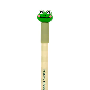Caneta apagável Bo-Bo James, a rã — Feeling froggy — detalhe 2