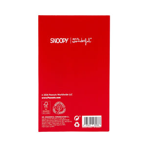 Bloco de notas Snoopy - Travel makes a person grow — detalhe 2