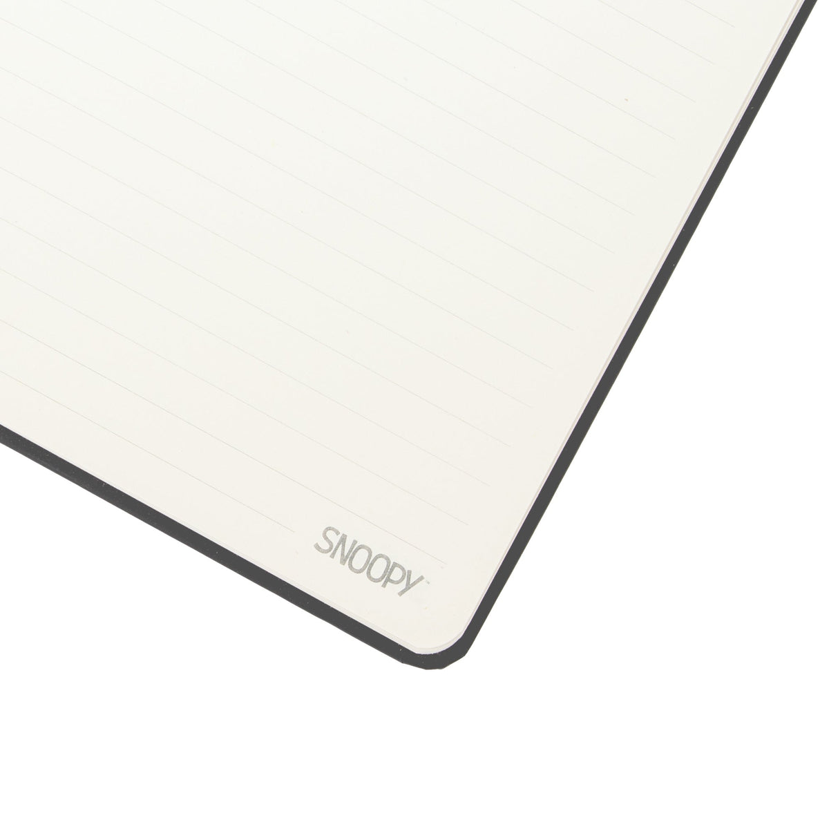 Caderno A5 com suporte para telemóvel Snoopy - There’s a good feeling to be had from sharing — detalhe 3