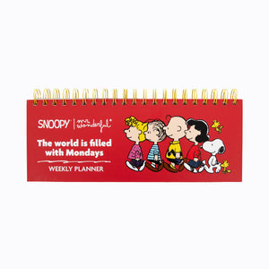 Planeador semanal Snoopy - The world is filled with Mondays — vista principal