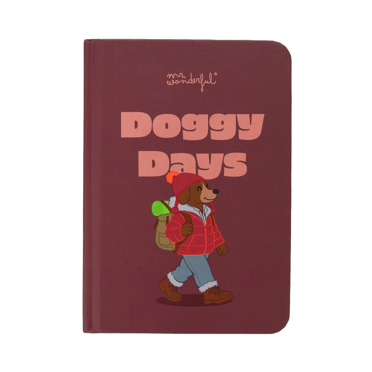 Conjunto Cão — Caderno A6, porta-chaves e caneta Bo-Bo Doggy days — detalhe 1