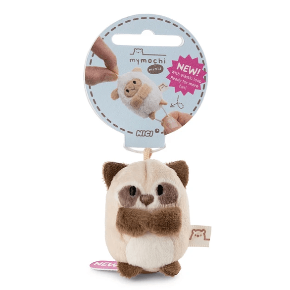 Mymochi Loopies | Guaxinim Rakuma, 5cm - Papelaria Encantada