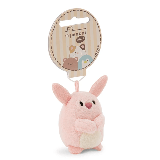 Mymochi Yummi | Coelho Pibu rosa, 5cm c/ header - Papelaria Encantada