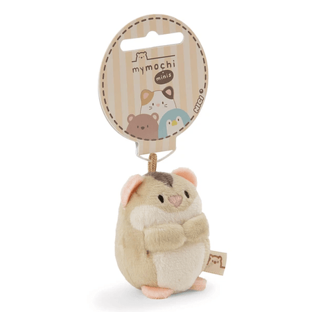 Mymochi Yummi | Hamster Hamps beige, 5cm c/ header - Papelaria Encantada