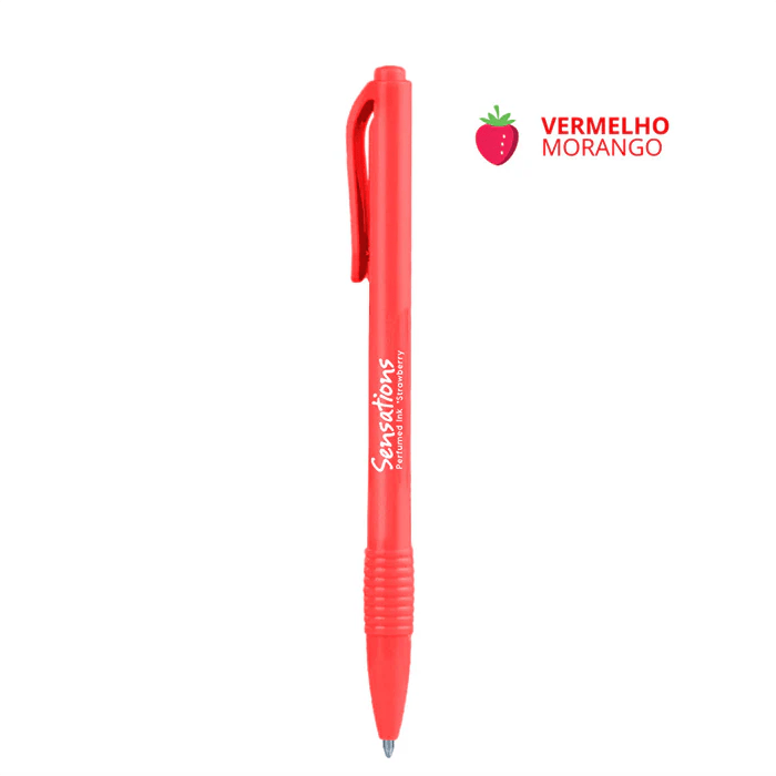 Esferográfica Sensations perfumada Morango Newpen