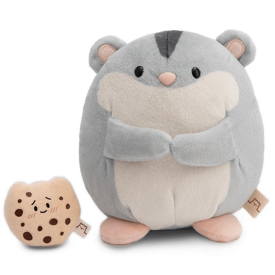 Nici - Mymochi Hello Edition, Hamster Chai 16cm, c/bolacha em caixa - Papelaria Encantada