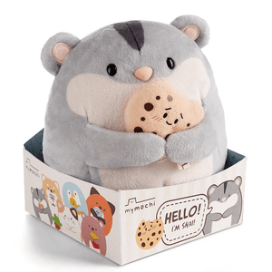 Nici - Mymochi Hello Edition, Hamster Chai 16cm, c/bolacha em caixa - Papelaria Encantada