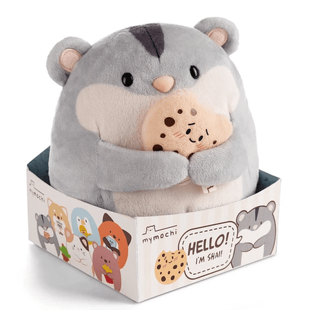 Nici - Mymochi Hello Edition, Hamster Chai 16cm, c/bolacha em caixa - Papelaria Encantada