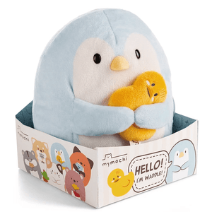 Nici - Mymochi Hello Edition, Pinguim Waddle 16cm, c/pato em caixa - Papelaria Encantada