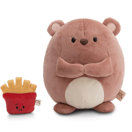 Nici - Mymochi Hello Edition, Urso Nomo 27cm, c/batatas fritas - Papelaria Encantada