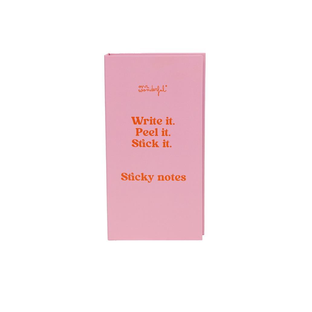 Notas Adesivas - Write it. Peel it. Stick it - Mr. Wonderful - Papelaria Encantada