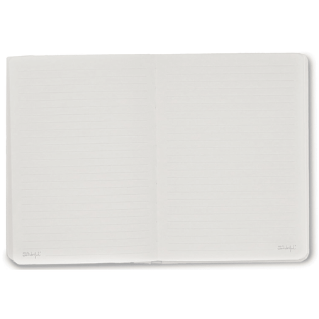 Notebook A5 Mr. Wonderful estampado flores Pautado - Papelaria Encantada