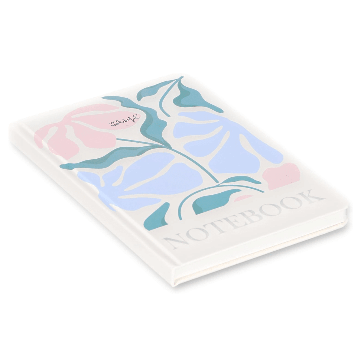 Notebook A5 Mr. Wonderful estampado flores Pautado - Papelaria Encantada