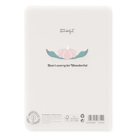 Notebook A6 Mr Wonderful - Flores - Papelaria Encantada