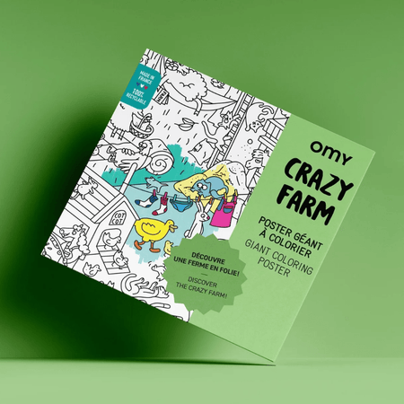 Omy Farm - Poster gigante para colorir - Papelaria Encantada