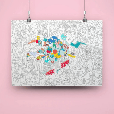 Omy Kid's life - Poster gigante para colorir - Papelaria Encantada