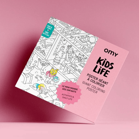 Omy Kid's life - Poster gigante para colorir - Papelaria Encantada