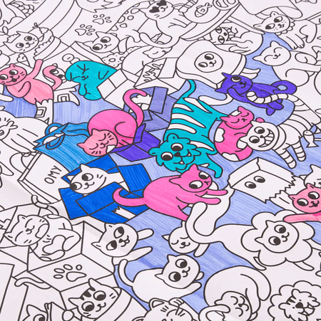 Omy Kitty - Poster gigante para colorir - Papelaria Encantada
