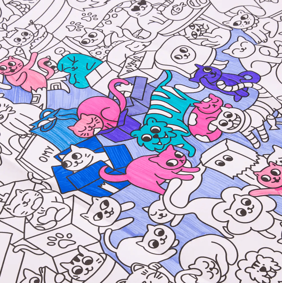 Omy Kitty - Poster gigante para colorir - Papelaria Encantada