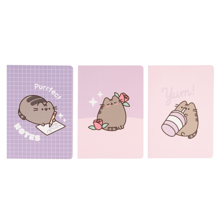 PACK 3 CADERNOS A5 PUSHEEN MOMENTS - Papelaria Encantada