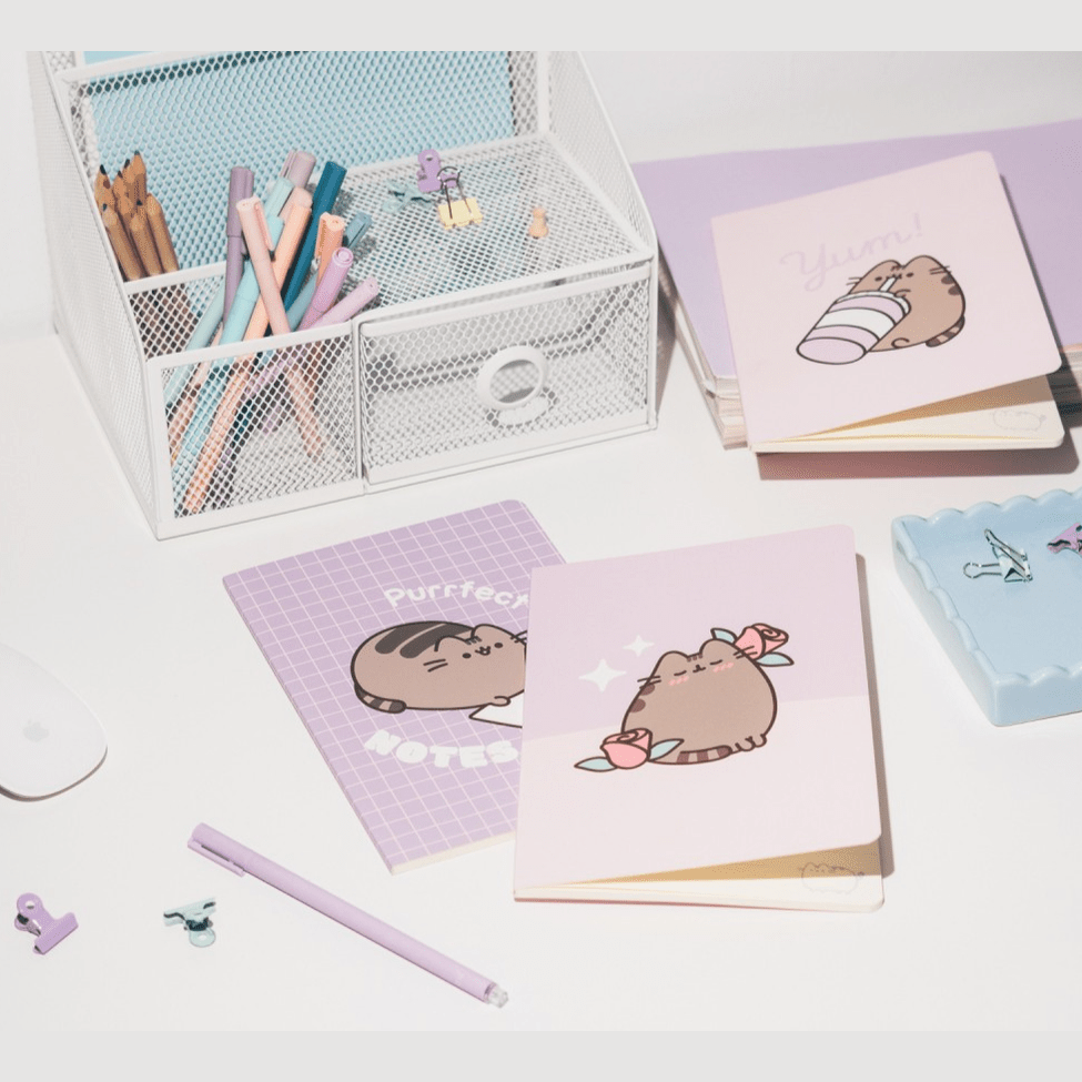 PACK 3 CADERNOS A5 PUSHEEN MOMENTS - Papelaria Encantada