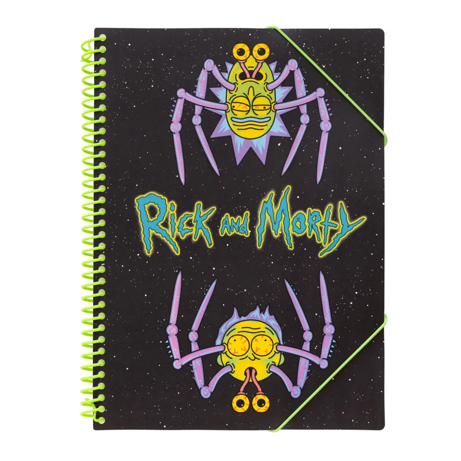 Portfolio com 30 folhas Ricky e Morty Mutant