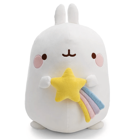 Peluche grande Molang 48cm c/ estrela - cadente Nici - Papelaria Encantada