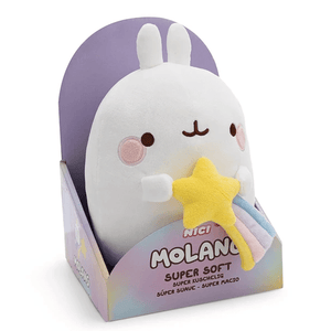 Peluche grande Molang 48cm c/ estrela - cadente Nici - Papelaria Encantada