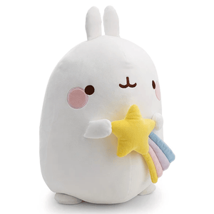 Peluche grande Molang 48cm c/ estrela - cadente Nici - Papelaria Encantada