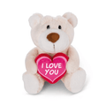Peluche love bear 15cm Urso Branco Nici - Papelaria Encantada