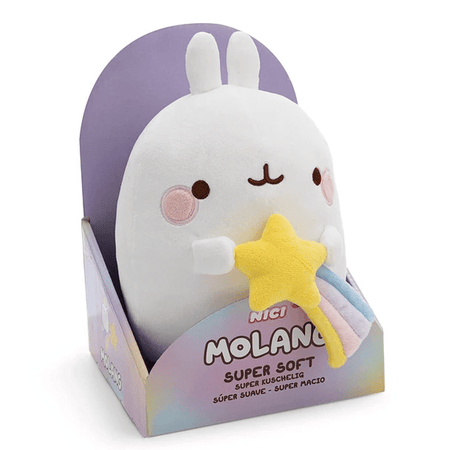 Peluche Molang 24cm c/ estrela - cadente Nici - Papelaria Encantada