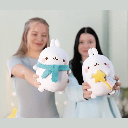 Peluche Molang 24cm c/ estrela - cadente Nici - Papelaria Encantada
