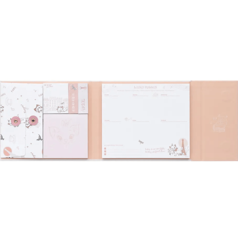 Planificador Semanal com notas disney bonjour Marie - Papelaria Encantada