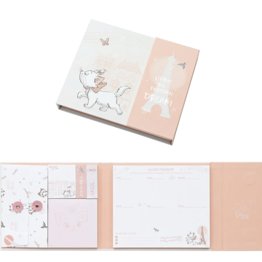 Planificador Semanal com notas disney bonjour Marie - Papelaria Encantada