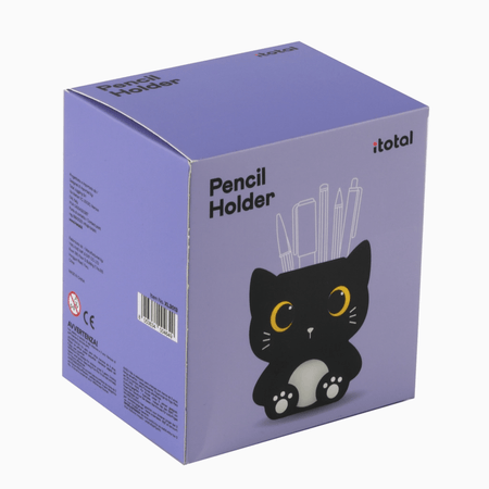 Porta Canetas Gato Preto Itotal - Papelaria Encantada