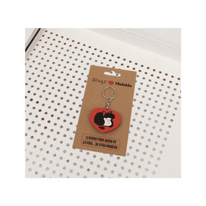 Porta - chaves borracha Mafalda Mr. Wonderful - Papelaria Encantada