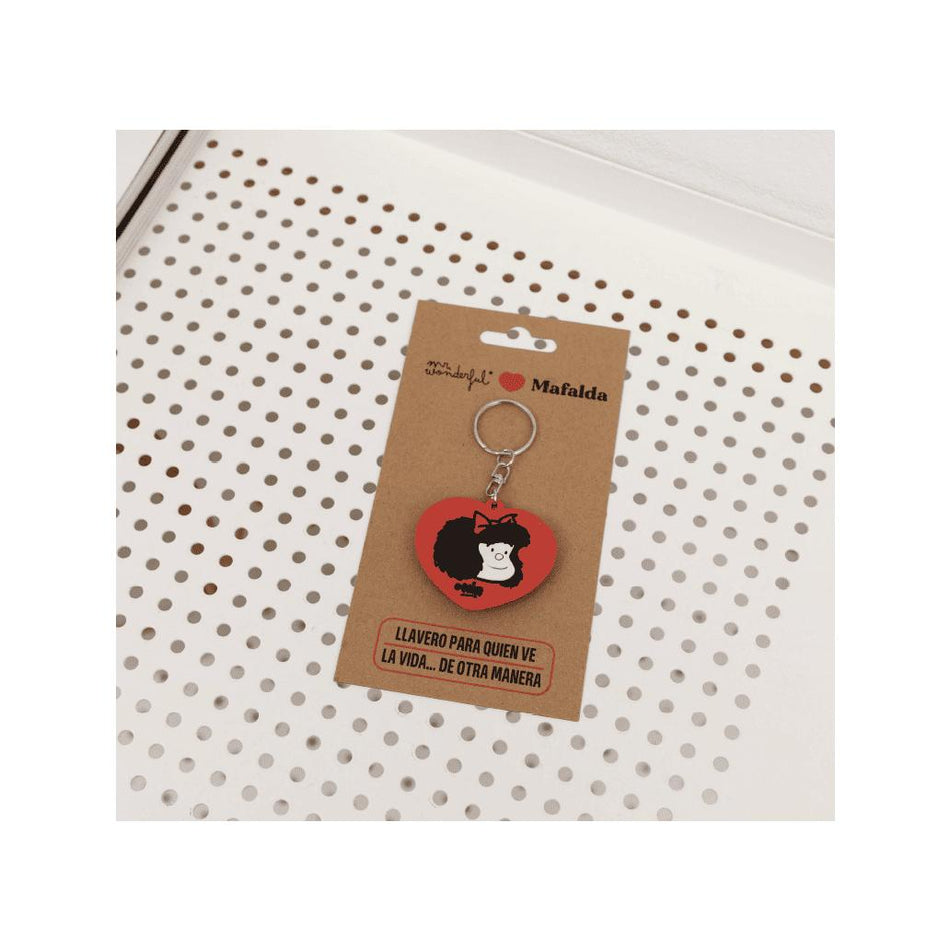 Porta - chaves borracha Mafalda Mr. Wonderful - Papelaria Encantada