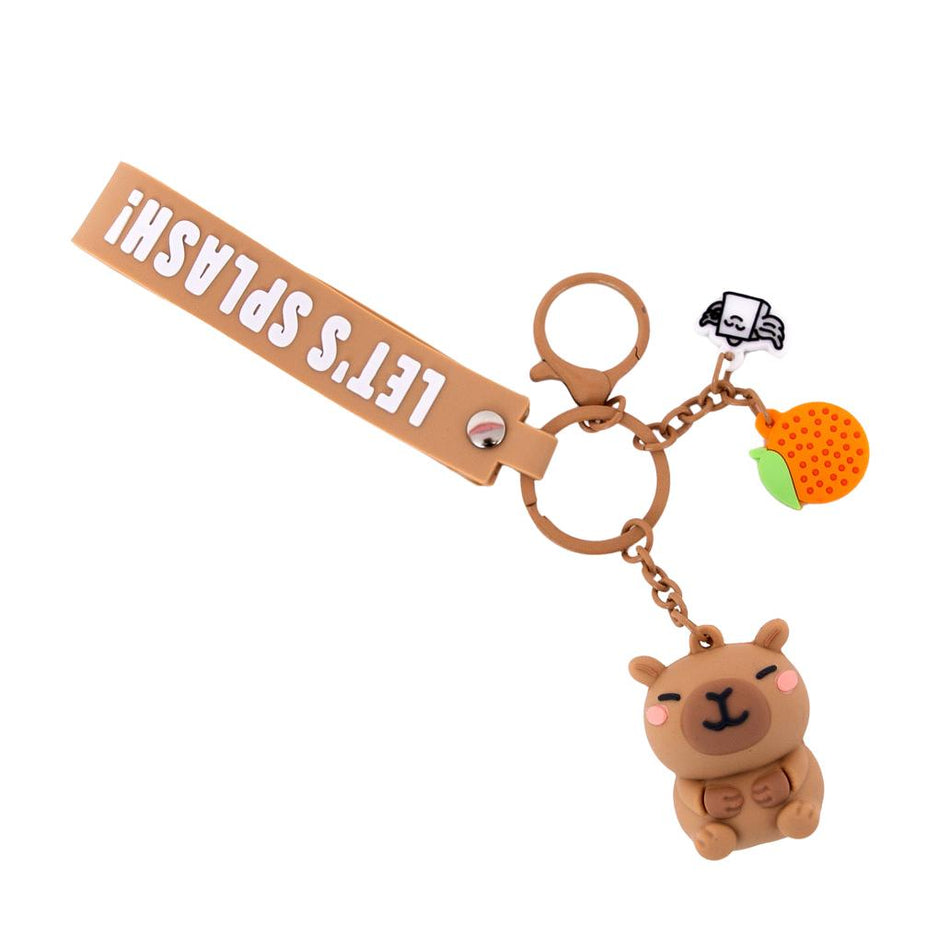 Porta - chaves com pendente Capivara - Let's splash! - Mr Wonderful - Papelaria Encantada